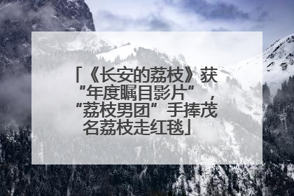 《长安的荔枝》获“年度瞩目影片”，“荔枝男团”手捧茂名荔枝走红毯