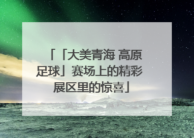「大美青海 高原足球」赛场上的精彩 展区里的惊喜