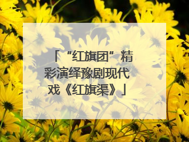 “红旗团”精彩演绎豫剧现代戏《红旗渠》