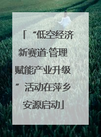 “低空经济新赛道·管理赋能产业升级”活动在萍乡安源启动