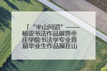 “半山问道”——杨雯书法作品展暨枣庄学院书法学专业首届毕业生作品展在山东省文化馆开幕