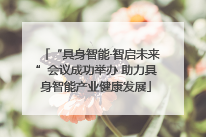 “具身智能·智启未来”会议成功举办 助力具身智能产业健康发展