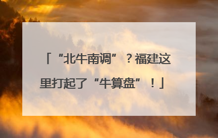 “北牛南调”？福建这里打起了“牛算盘”！