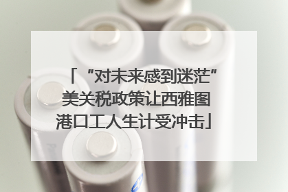 “对未来感到迷茫” 美关税政策让西雅图港口工人生计受冲击