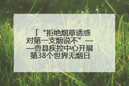 “拒绝烟草诱惑 对第一支烟说不”——曹县疾控中心开展第38个世界无烟日科普宣传活动