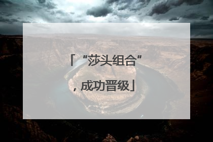“莎头组合”，成功晋级