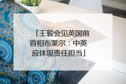 王毅会见英国前首相布莱尔：中英应体现责任担当
