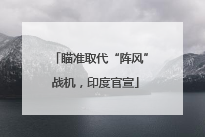 瞄准取代“阵风”战机，印度官宣