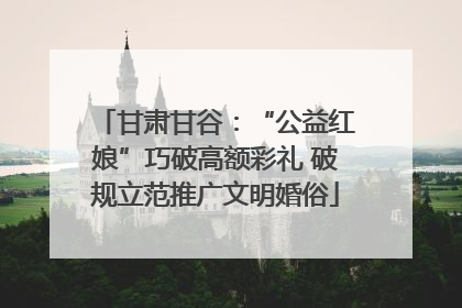 甘肃甘谷：“公益红娘”巧破高额彩礼 破规立范推广文明婚俗