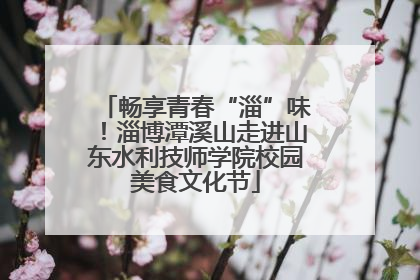 畅享青春“淄”味！淄博潭溪山走进山东水利技师学院校园美食文化节