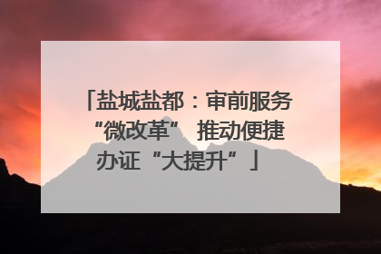 盐城盐都：审前服务“微改革” 推动便捷办证“大提升”