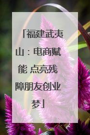 福建武夷山：电商赋能 点亮残障朋友创业梦