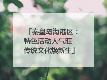 秦皇岛海港区：特色活动人气旺 传统文化焕新生