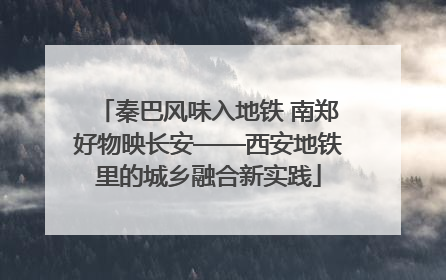 秦巴风味入地铁 南郑好物映长安——西安地铁里的城乡融合新实践