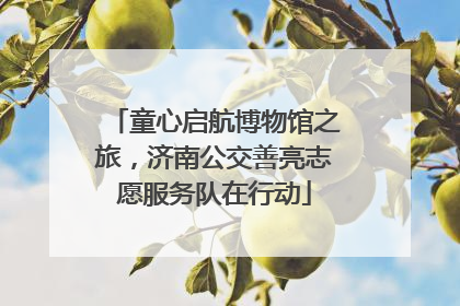 童心启航博物馆之旅，济南公交善亮志愿服务队在行动