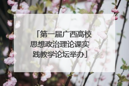 第一届广西高校思想政治理论课实践教学论坛举办