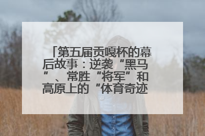 第五届贡嘎杯的幕后故事：逆袭“黑马”、常胜“将军”和高原上的“体育奇迹”丨微纪录
