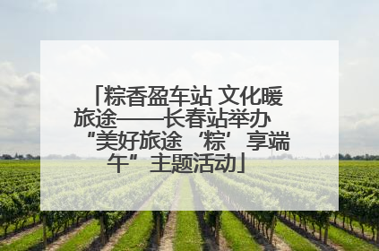 粽香盈车站 文化暖旅途——长春站举办 “美好旅途‘粽’享端午”主题活动