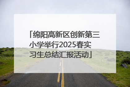 绵阳高新区创新第三小学举行2025春实习生总结汇报活动