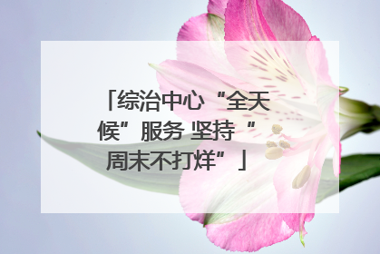综治中心“全天候”服务 坚持“周末不打烊”