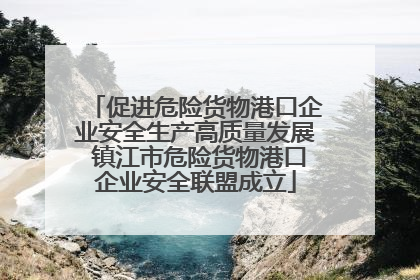 促进危险货物港口企业安全生产高质量发展 镇江市危险货物港口企业安全联盟成立