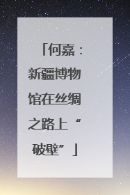 何嘉：新疆博物馆在丝绸之路上“破壁”