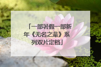 一部暑假一部新年《无名之辈》系列双片定档