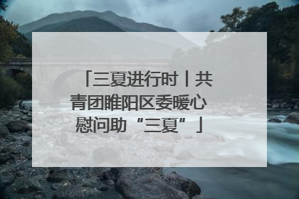 三夏进行时丨共青团睢阳区委暖心慰问助“三夏”