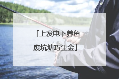 上发电下养鱼 废坑塘巧生金