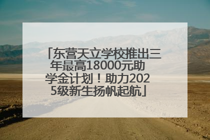 东营天立学校推出三年最高18000元助学金计划！助力2025级新生扬帆起航