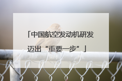中国航空发动机研发迈出“重要一步”