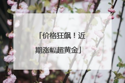 价格狂飙！近期涨幅超黄金