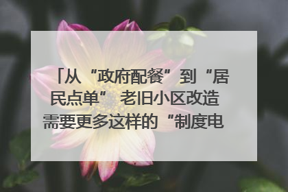 从“政府配餐”到“居民点单” 老旧小区改造需要更多这样的“制度电梯”｜封面评论