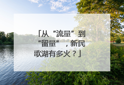 从“流量”到“留量”，新民歌湖有多火？