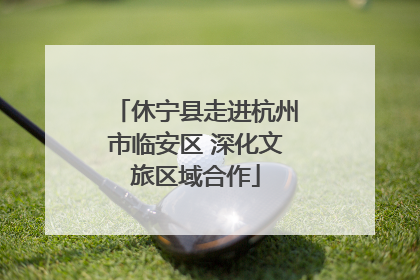 休宁县走进杭州市临安区 深化文旅区域合作