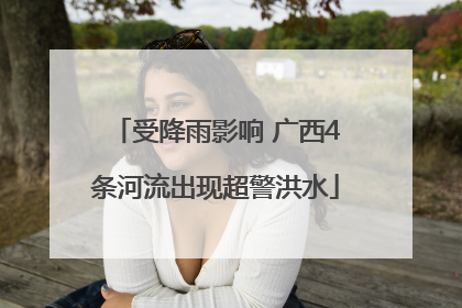 受降雨影响 广西4条河流出现超警洪水