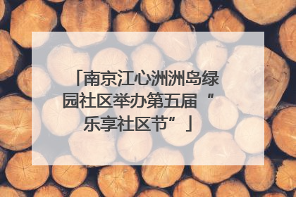 南京江心洲洲岛绿园社区举办第五届“乐享社区节”