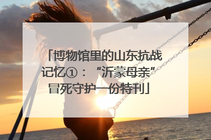 博物馆里的山东抗战记忆①：“沂蒙母亲”冒死守护一份特刊