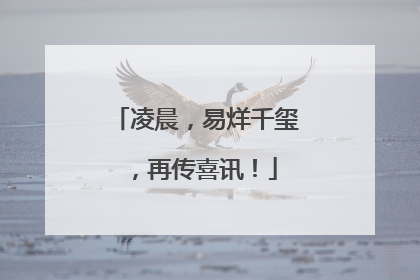 凌晨，易烊千玺，再传喜讯！