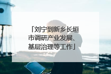 刘宁到新乡长垣市调研产业发展、基层治理等工作