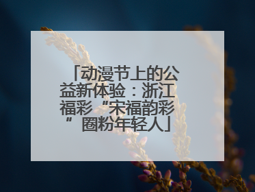 动漫节上的公益新体验：浙江福彩“宋福韵彩”圈粉年轻人