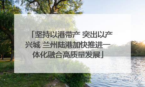 坚持以港带产 突出以产兴城 兰州陆港加快推进一体化融合高质量发展