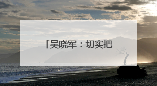吴晓军：切实把学习教育成果转化为惠民实效