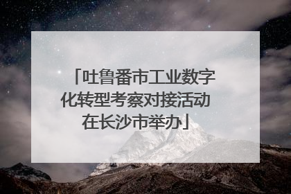 吐鲁番市工业数字化转型考察对接活动在长沙市举办