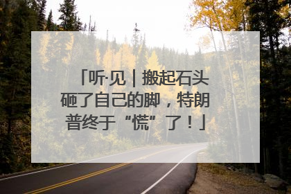 听·见｜搬起石头砸了自己的脚，特朗普终于“慌”了！