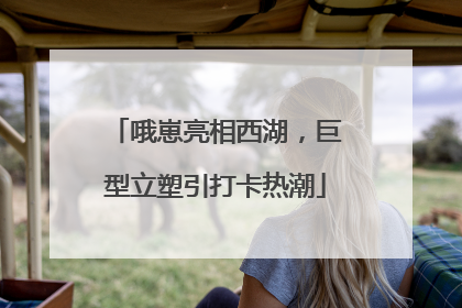 哦崽亮相西湖，巨型立塑引打卡热潮