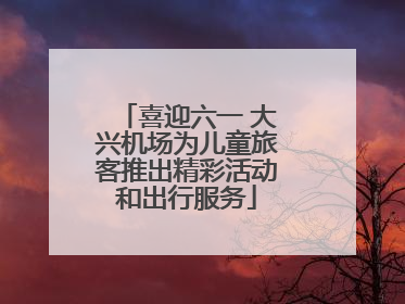 喜迎六一 大兴机场为儿童旅客推出精彩活动和出行服务