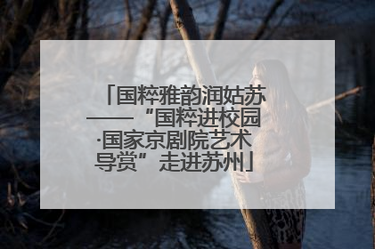 国粹雅韵润姑苏——“国粹进校园·国家京剧院艺术导赏”走进苏州