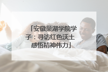 安徽巢湖学院学子：寻访红色沃土 感悟精神伟力
