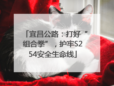 宜昌公路：打好“组合拳”，护牢S254安全生命线